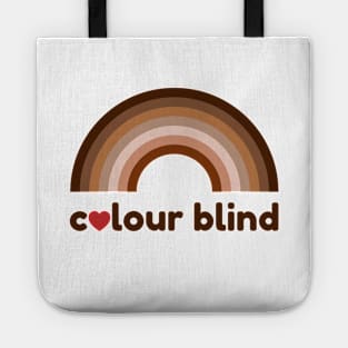 Colour blind love rainbow Tote