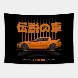 Tuner Orange RX8 JDM Tapestry