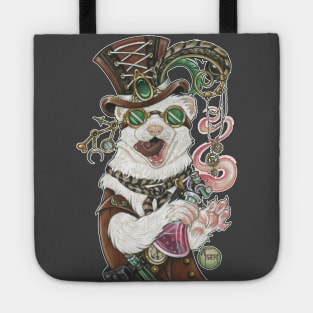 Steampunk Ferret Dr. Weaselhoffer Tote