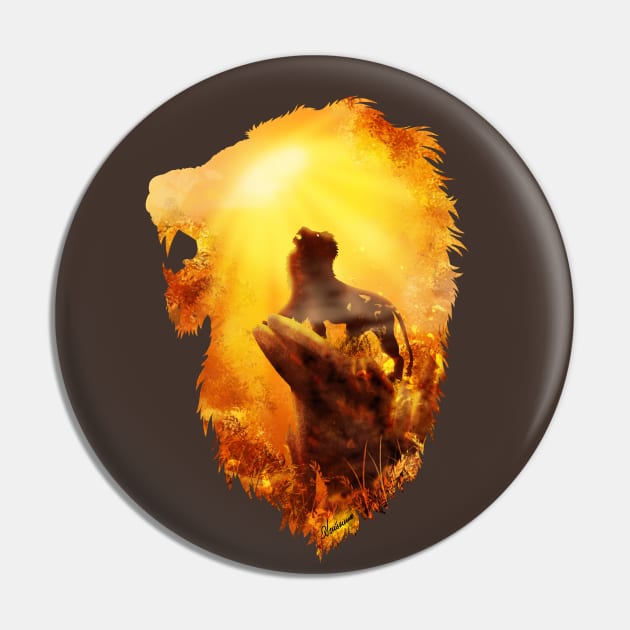 Fiery Lion Pin by DVerissimo