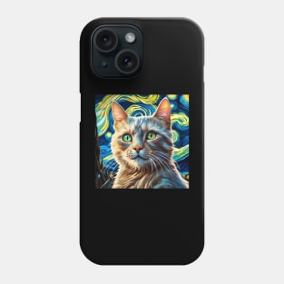 Domestic Cat Resting Peacefully Phone Case