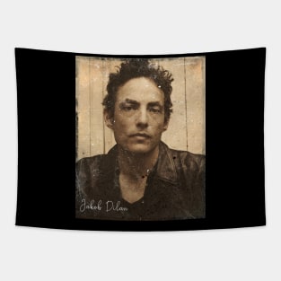 Vintage Jakob Dylan 80s Fan Art Tapestry