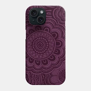 Grape Anemone Flowers Phone Case