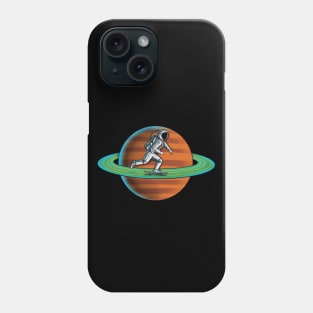 Spaceman and skateboard Phone Case