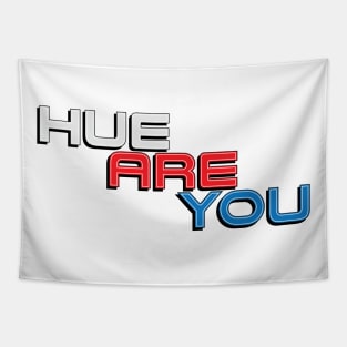 Hue Are You logo (comic) Tapestry