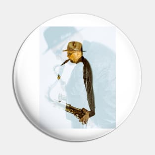 Sax Player Pin