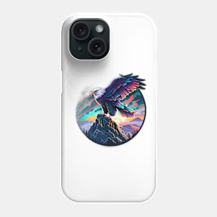 Majestic American Bald Eagle Synthwave 16 Bit Phone Case