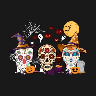 Skulls Halloween T-Shirt