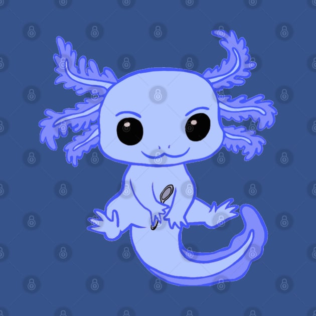 Spoonie Axolotl (Blue) by CaitlynConnor