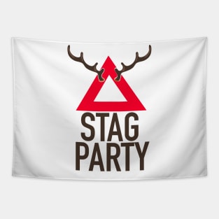 Warning! Stag Party Tapestry