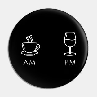 AM PM Wine Pin