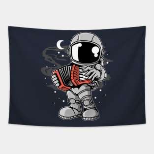 astronaut accordion Tapestry