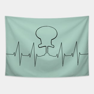 Squidward's Heartbeat Tapestry