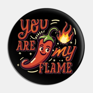 Retro jalapeno - You are my flame Pin