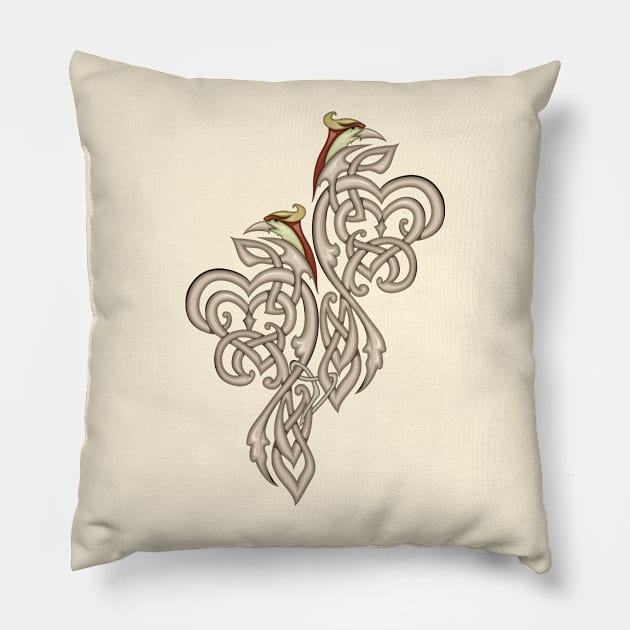 Celtic knot ornament. Pillow by Artist Natalja Cernecka