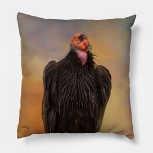 Portrait of a California Condor Pillow