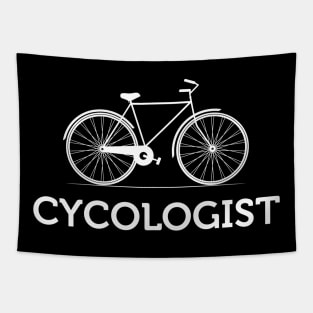 Vintage Cycologist Bike T-Shirt Tapestry