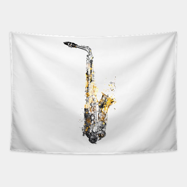 Saxophone music art #saxophone Tapestry by JBJart