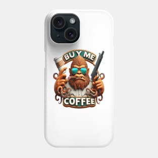 Monkey Armed With Caffeine Buy Me A Coffee Phone Case