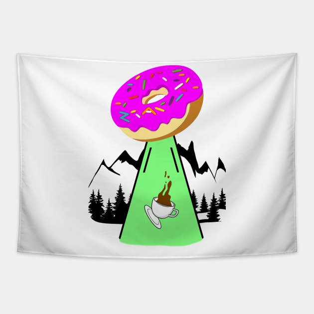 Donut Probe Me! Tapestry by zachattack