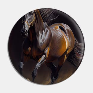 Hanoverian Horse - Oil Paint Pin