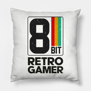 8bit Retro Gamer Pillow