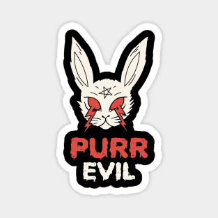 Purr Evil Halloween Spooky Cat Magnet