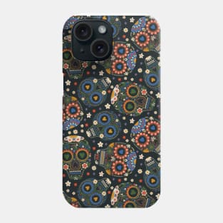 Mexican Dia de los Muertos Skulls Phone Case