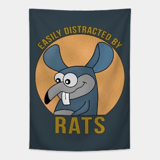 Easily Distracted By Rats Tapestry