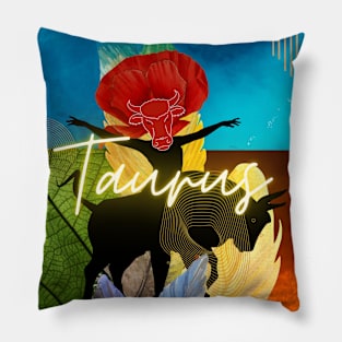 The Taurus - for reinforce intentions Pillow