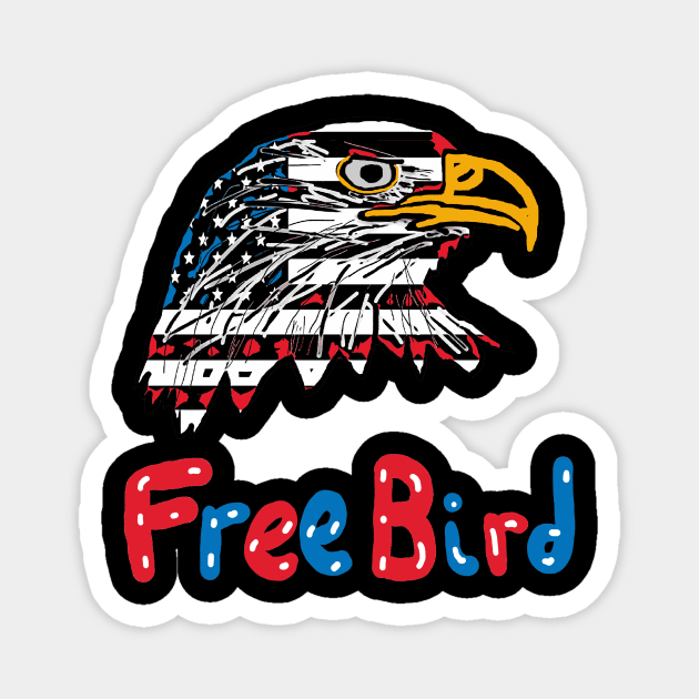 Free Bird Magnet by Mark Ewbie