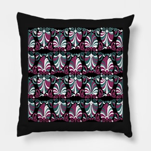 Fuschia Nouveau Fans Pillow