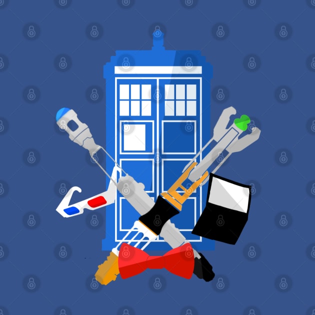 Doctor Who Vector TARDIS + Items by Nomich