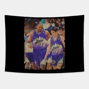 John Stockton and Karl Malone - One of The Most Notorious Duos Tapestry