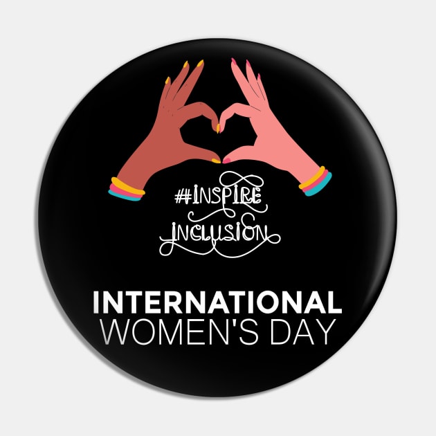 Count Her Inspire Inclusion Women's International Day 2024 Pin by AimArtStudio