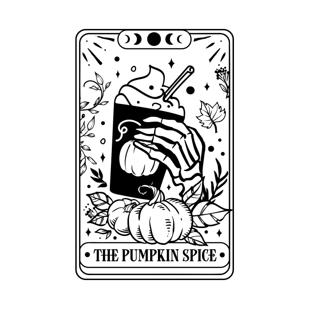 The Pumpkin Spice Tarot Card by CB Creative Images