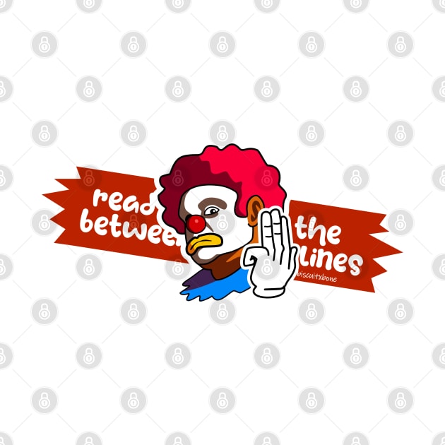 Middle Finger Funny Emoji Clown by biscuitxbone