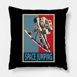 Astronaut Ski Jumping In Space HOPE Pillow