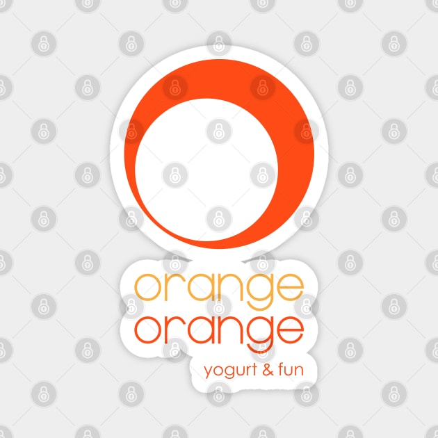 Orange Orange Magnet by Roufxis