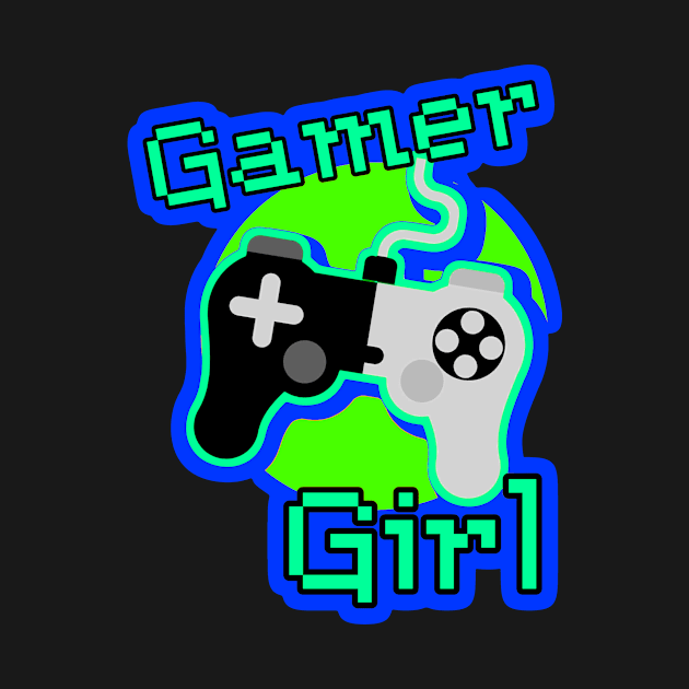 Gamer Girl Gaming Design by AlondraHanley