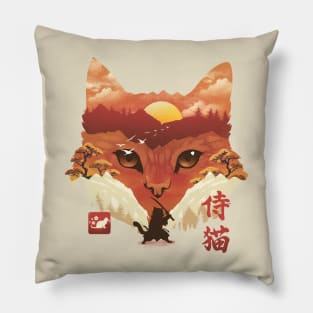 Neko Landscape Pillow