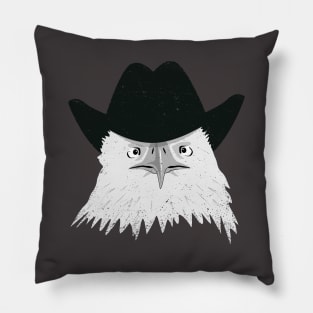 Eagle Cowboy Hipster Pillow