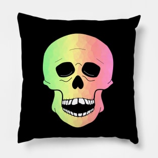 Happy Color Skull Pillow