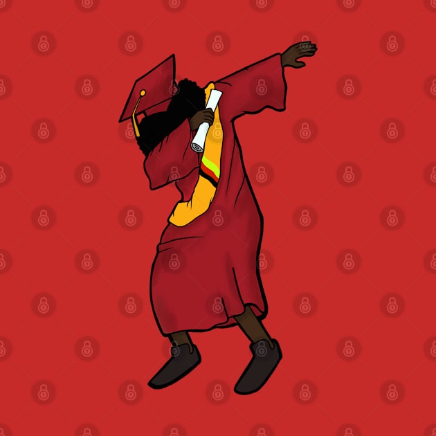 Funny Dabbing Graduation Blonde Girl by heidiki.png