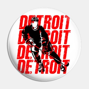 Detroit red wings team Pin