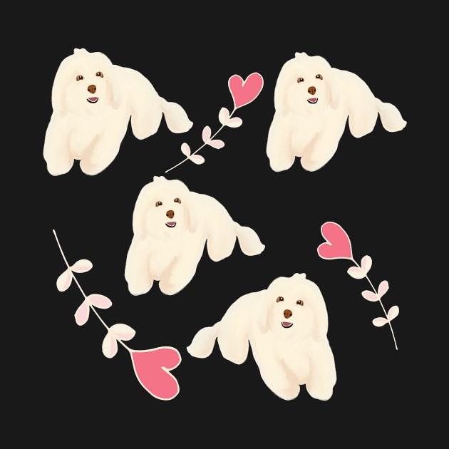 Maltipoo Love by PatternbyNOK