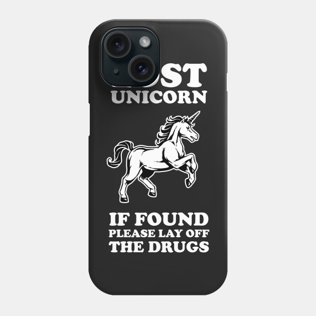 Lost Unicorn Phone Case by dumbshirts