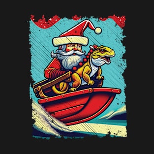 Funny Bearded Dragon Christmas Reptile Lover T-Shirt