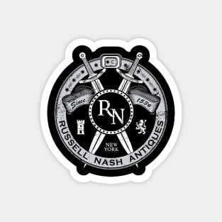 Russell Nash Antiques (Black Print) Magnet