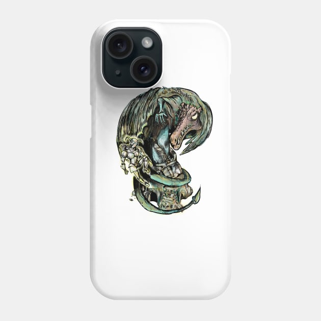 The fairy and the dragon Phone Case by emalandia